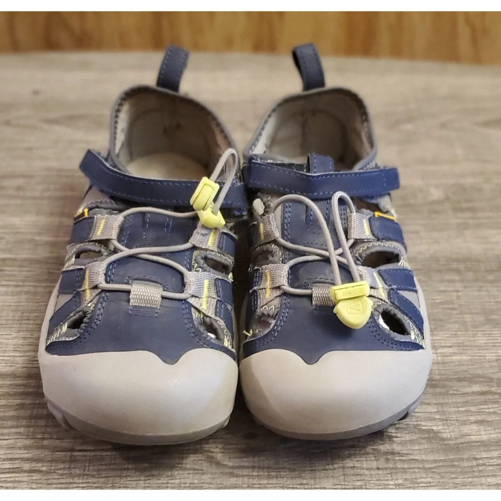 Keen Knotch Creek Hiking Water Shoes Youth Size 3 Navy Gray‎